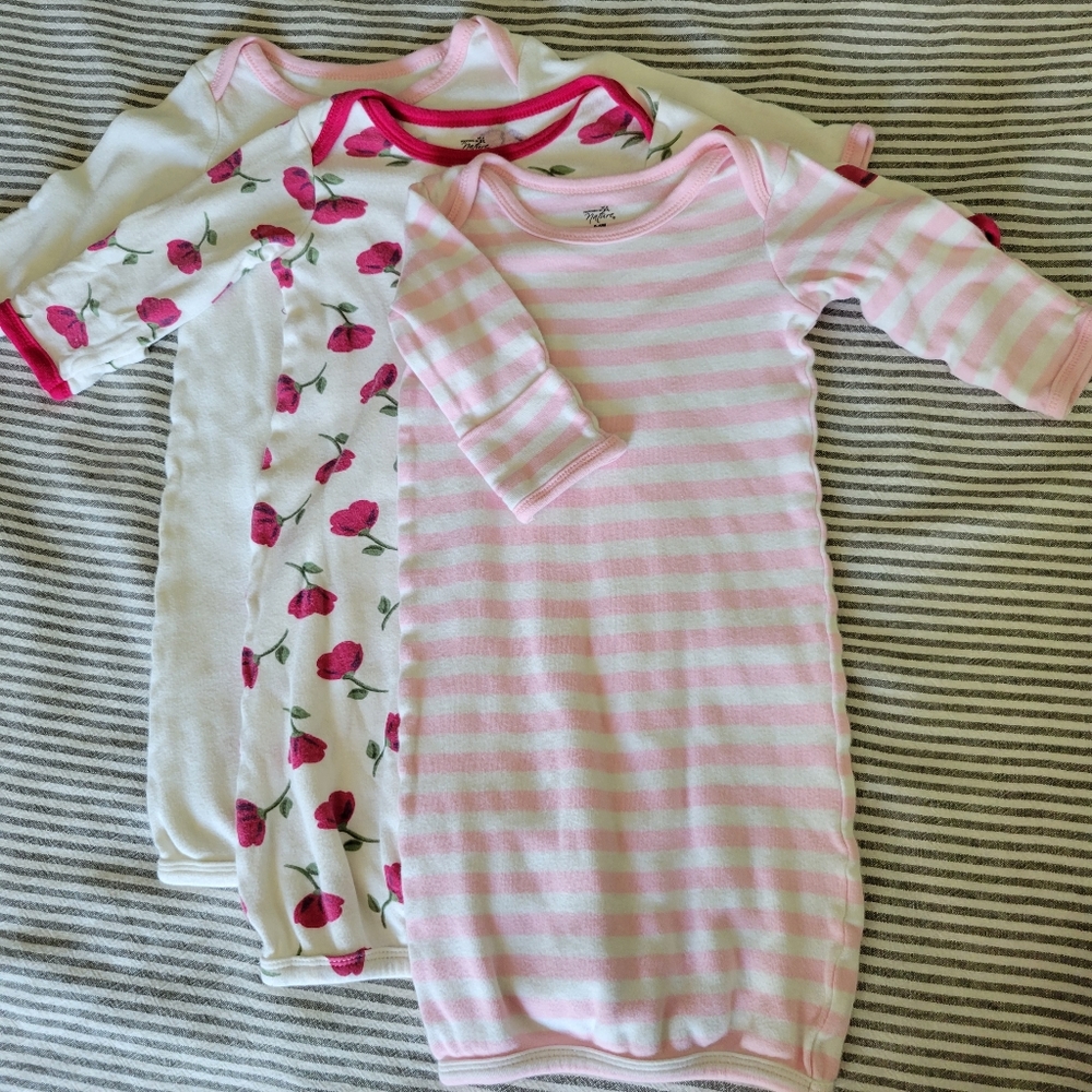 Organic Cotton Infant Gown 0-6
